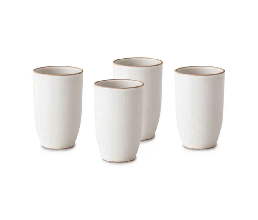4 KINTO »Nori« Becher, weiß, 350 ml