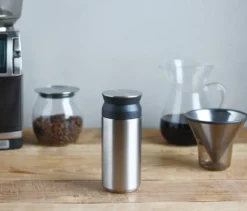 KINTO Travel Tumbler, silberfarben, 350 ml