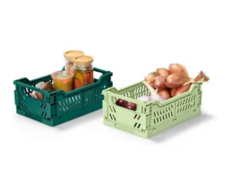 2 klappbare Ordnungskisten