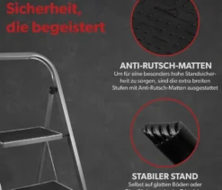 Klapptritt, 2-stufig, anthrazit