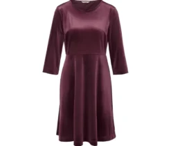 Kleid aus Stretch-Samt