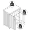 Kleiner Gartenschrank