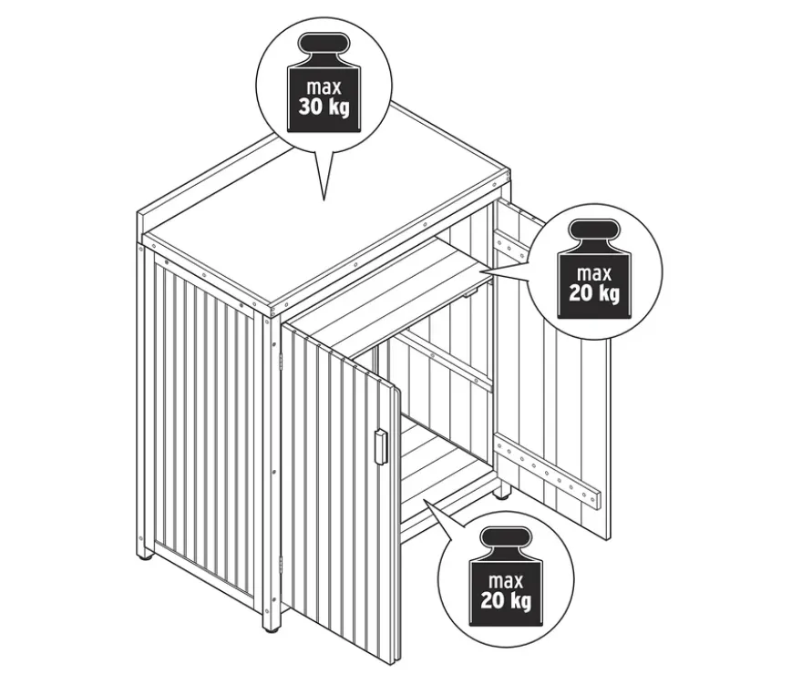 Kleiner Gartenschrank