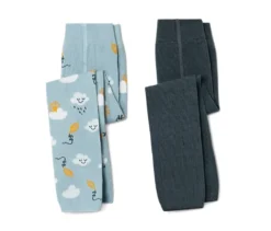 2 Kleinkinder-Strickleggings, Wolke