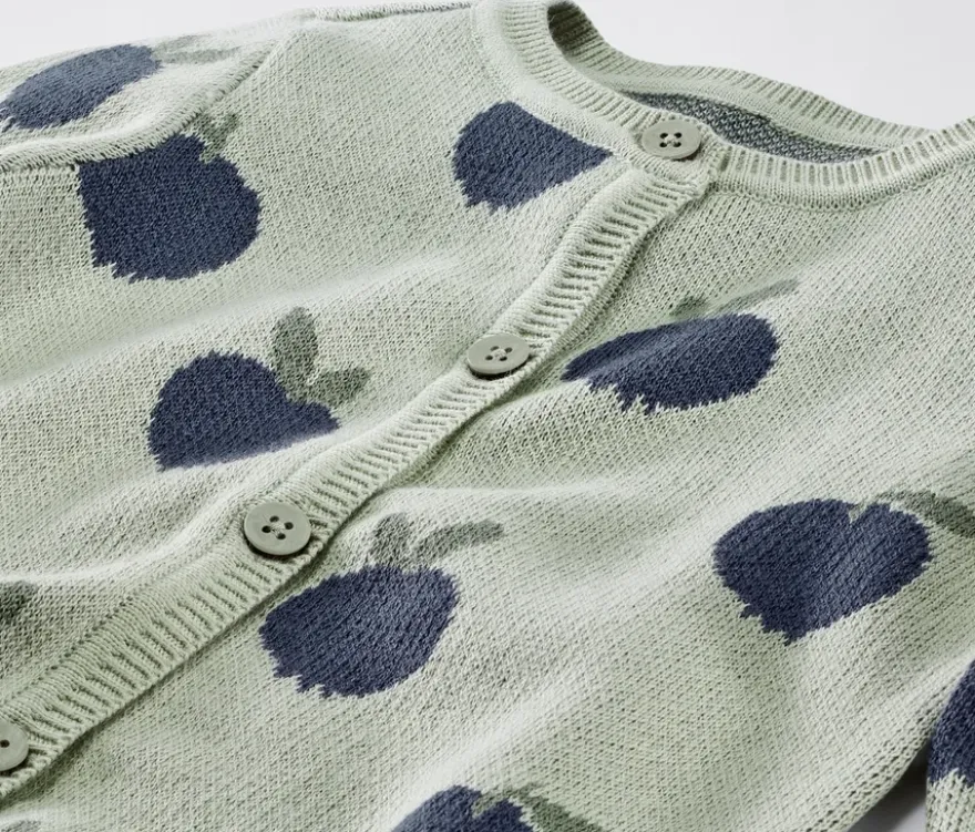 Kleinkind-Strickjacke, Blaubeere