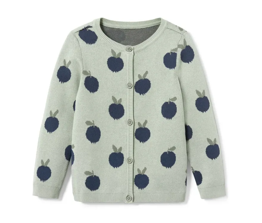 Kleinkind-Strickjacke, Blaubeere