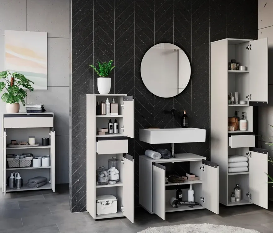Kommode »Lemont«, steingrau