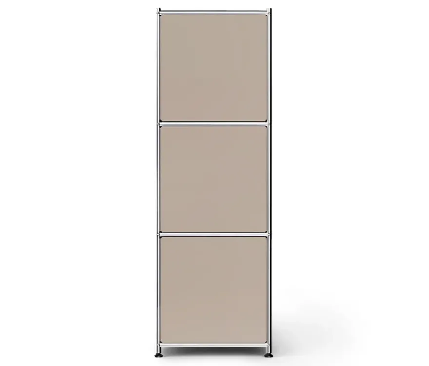 Kommode Metall »CN3« mit 9 Klappenfächern, taupe