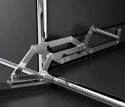 Kommode Metall »CN3« mit 4 Klappenfächern, schwarz