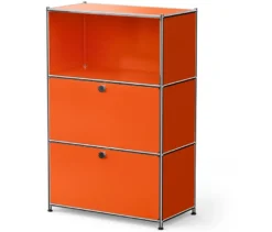 Kommode Metall »CN3« mit 2 Klappenfächern, orange