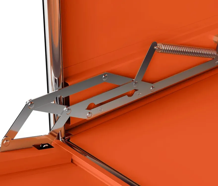 Kommode Metall »CN3« mit 2 Klappenfächern, orange