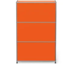 Kommode Metall »CN3« mit 2 Klappenfächern, orange