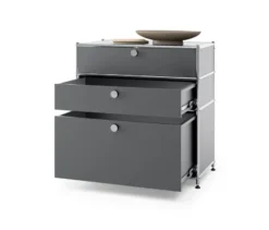 Kommode Metall »CN3« mit 3 Schubladen, grau