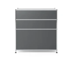 Kommode Metall »CN3« mit 3 Schubladen, grau