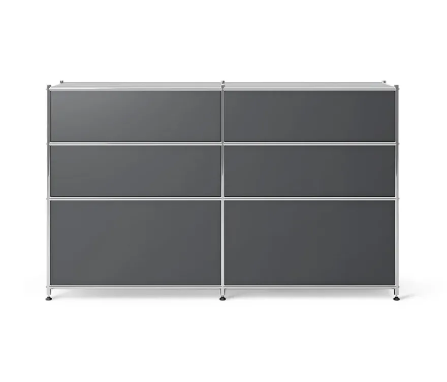 Kommode Metall »CN3« mit 6 Schubladen, grau