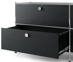 Kommode Metall »CN3« mit 3 Schubladen, schwarz