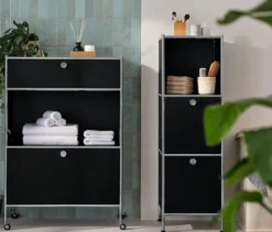 Kommode Metall »CN3« mit 1 Schublade und 1 Klappenfach