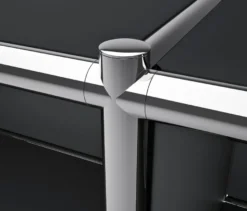 Kommode Metall »CN3« mit versetzbaren Klappenfächern, schwarz