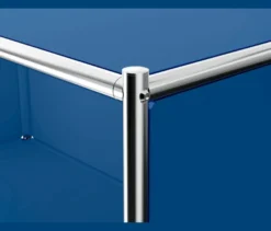 Kommode Metall »CN3« mit 2 versetzbaren Klappenfächern, enzianblau