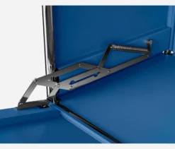 Kommode Metall »CN3« mit 2 versetzbaren Klappenfächern, enzianblau