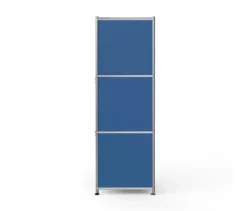 Kommode Metall »CN3« mit 2 versetzbaren Klappenfächern, enzianblau