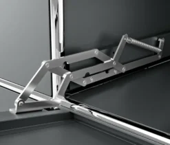 Kommode Metall »CN3« mit versetzbaren Klappenfächern, grau