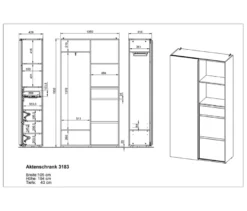 Kompaktgarderobe »Aledo«