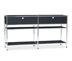 Konsole Metall »CN3« mit 2 Schubladen, schwarz