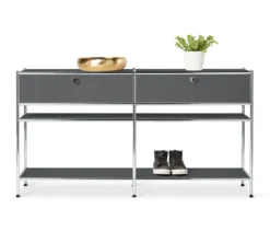 Konsole Metall »CN3« mit 2 Schubladen, grau