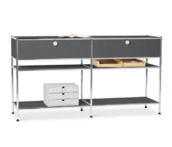 Konsole Metall »CN3« mit 2 Schubladen, grau