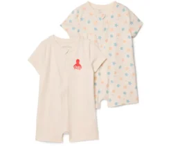 2 kurze Baby-Pyjamas