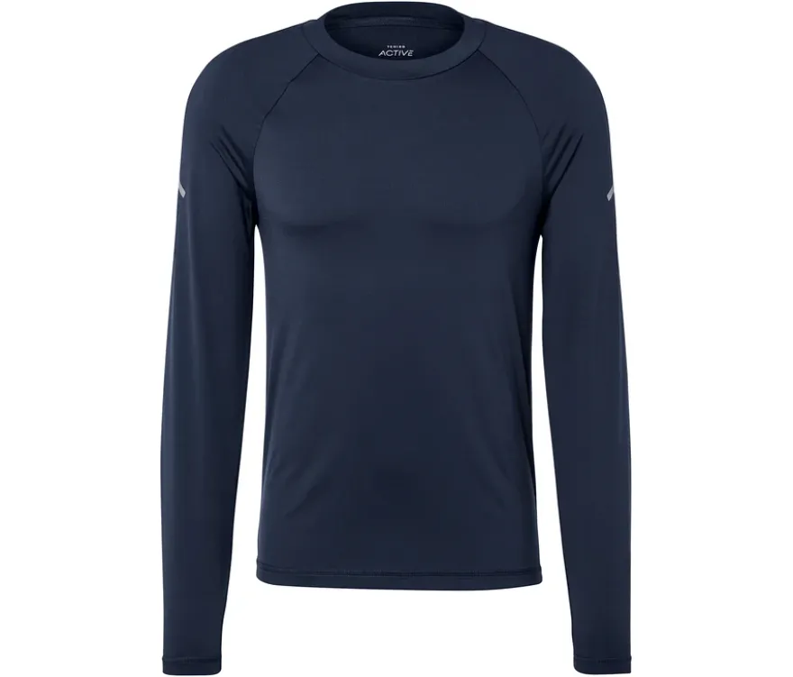 Langarm-Funktionsshirt, dunkelblau