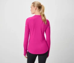 Langarm-Funktionsshirt, neonpink