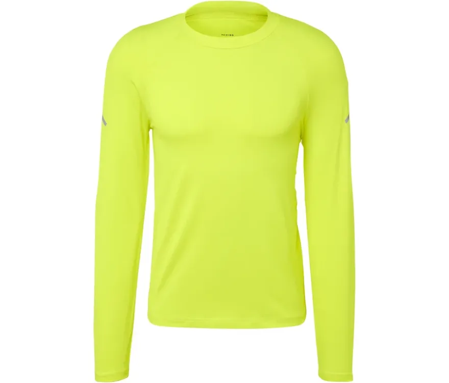 Langarm-Funktionsshirt, neongelb