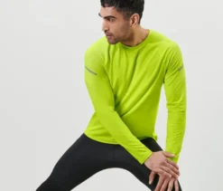 Langarm-Funktionsshirt, neonlime