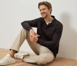 Langarm-Poloshirt