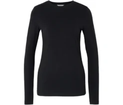 Langarmshirt, schwarz