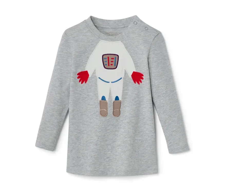 2 Langarmshirts, Outerspace
