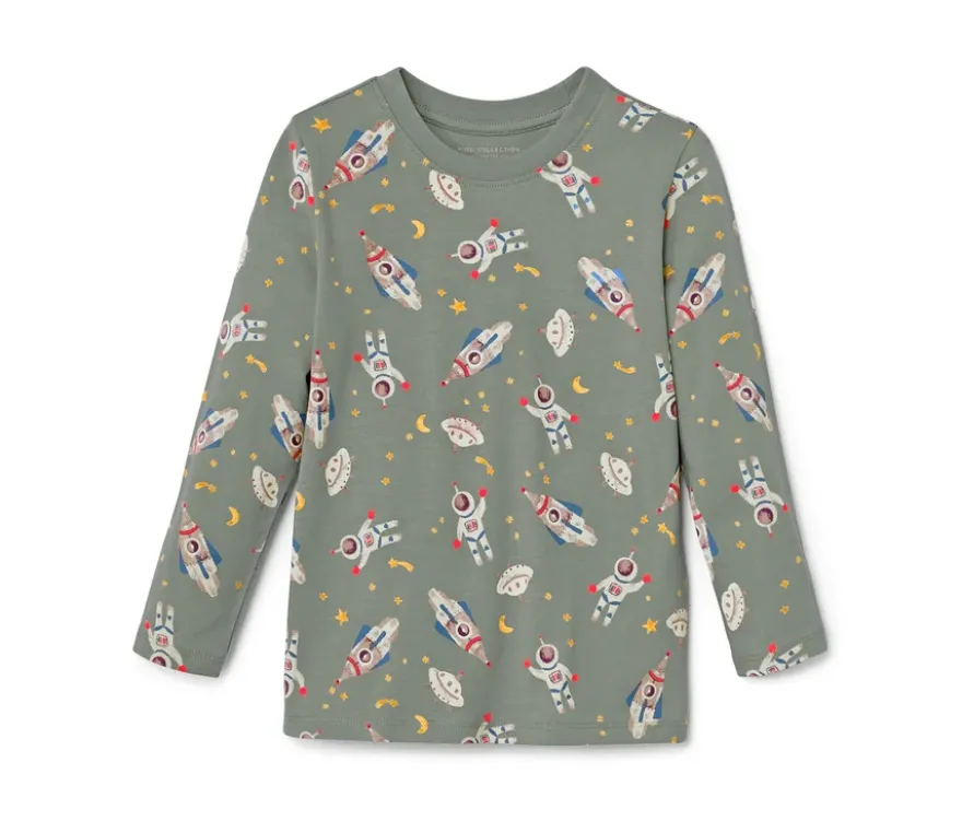 2 Langarmshirts, Outerspace