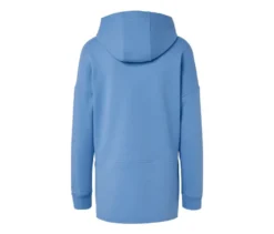 Langes Kapuzensweatshirt hellblau