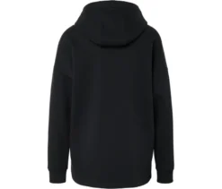 Langes Kapuzensweatshirt, schwarz