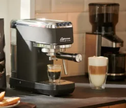 »Lapressa« Siebträgermaschine, schwarz
