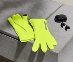 Laufhandschuhe, neongelb