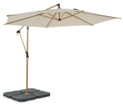 Leco Ampelschirm* Ø 300 cm, inkl. Schirmständer und Abdeckhaube, beige