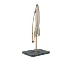 Leco Ampelschirm* Ø 300 cm, inkl. Schirmständer und Abdeckhaube, beige