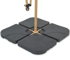 Leco Ampelschirm* Ø 300 cm, inkl. Schirmständer und Abdeckhaube, beige