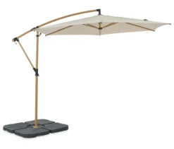 Leco Ampelschirm* Ø 300 cm, inkl. Schirmständer und Abdeckhaube, beige