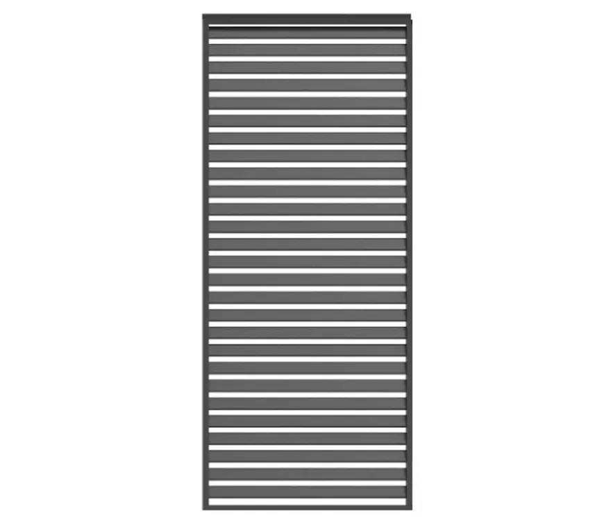 Leco Premium Pergola, 3 x 4 m, inkl. 2 Seitenwänden, anthrazit