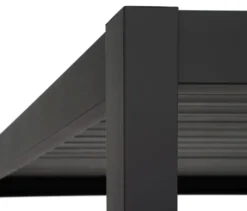 Leco Premium Pergola, 3 x 4 m, inkl. 2 Seitenwänden, anthrazit