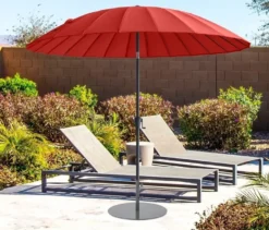 Leco Shanghai Sonnenschirm*, Ø 270 cm, rot